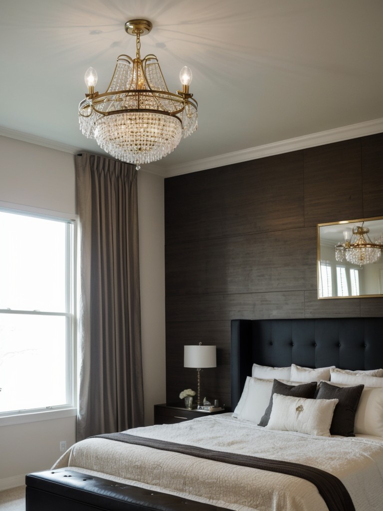 Chic Lighting: Transform Your Bedroom with Glamorous Chandeliers and Pendants