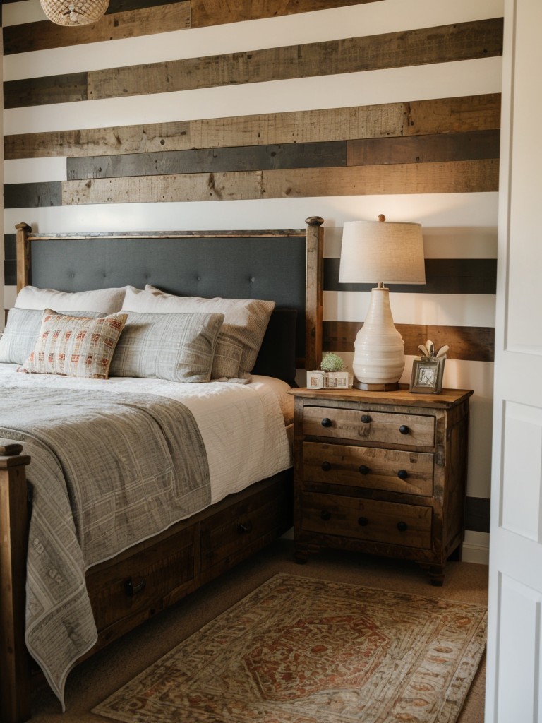 Modern Farmhouse Bedroom: Cozy Plaid + Reclaimed Wood Accents!