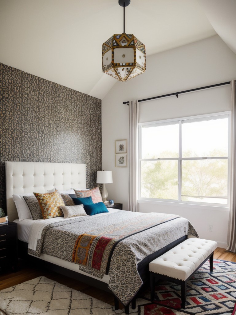 Modern Bedroom Magic: Embrace Eclectic Patterns for a Playful Apartment Vibe