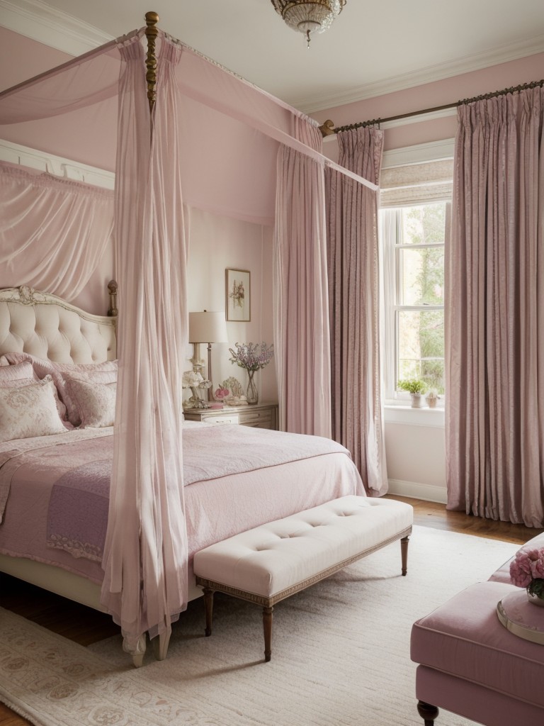 Romantic Eclectic Bedroom: Patterns, Playfulness, and Romance.