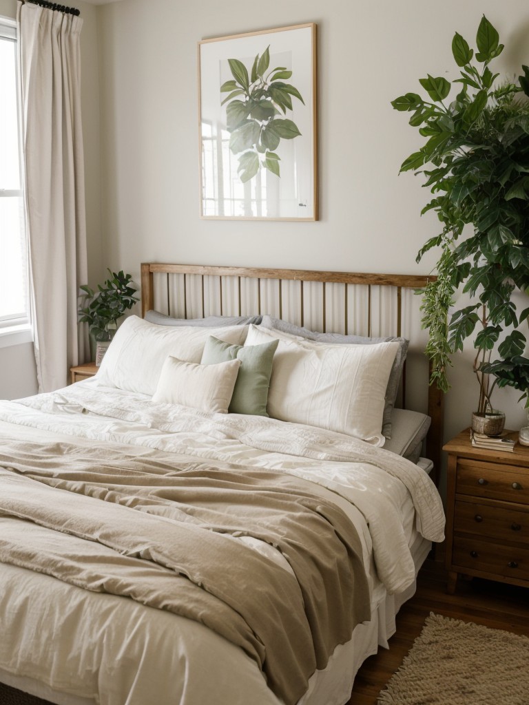 Freshen up your apartment with cozy eclectic bedroom vibes!