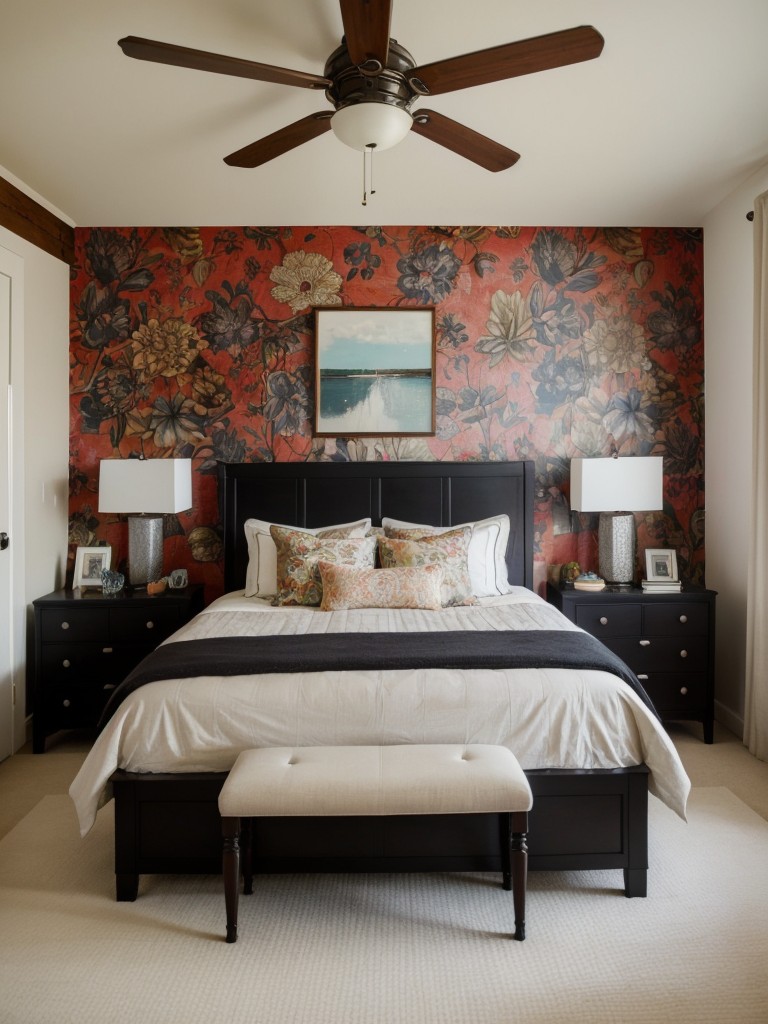 Bold & Vibrant: Create Your Dream Bedroom with Eclectic Wallpaper