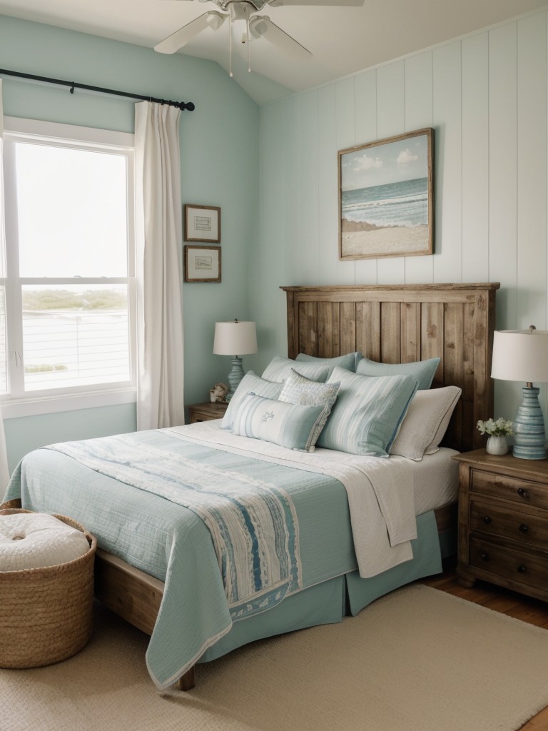 Seaside Serenity: Create a Coastal-Inspired Bedroom with Nautical Accents!