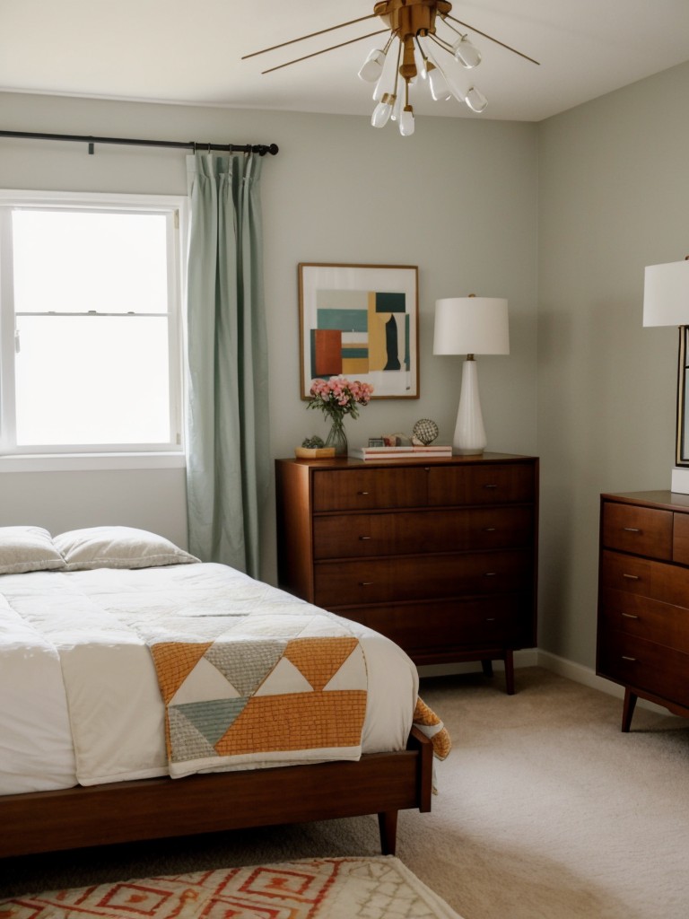 Retro Revival: Create a Chic Eclectic Bedroom with Mid-Century Modern Vibes!