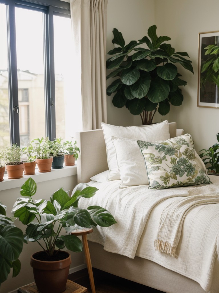 Nature's Oasis: Transform Your Apartment Bedroom with Greenery