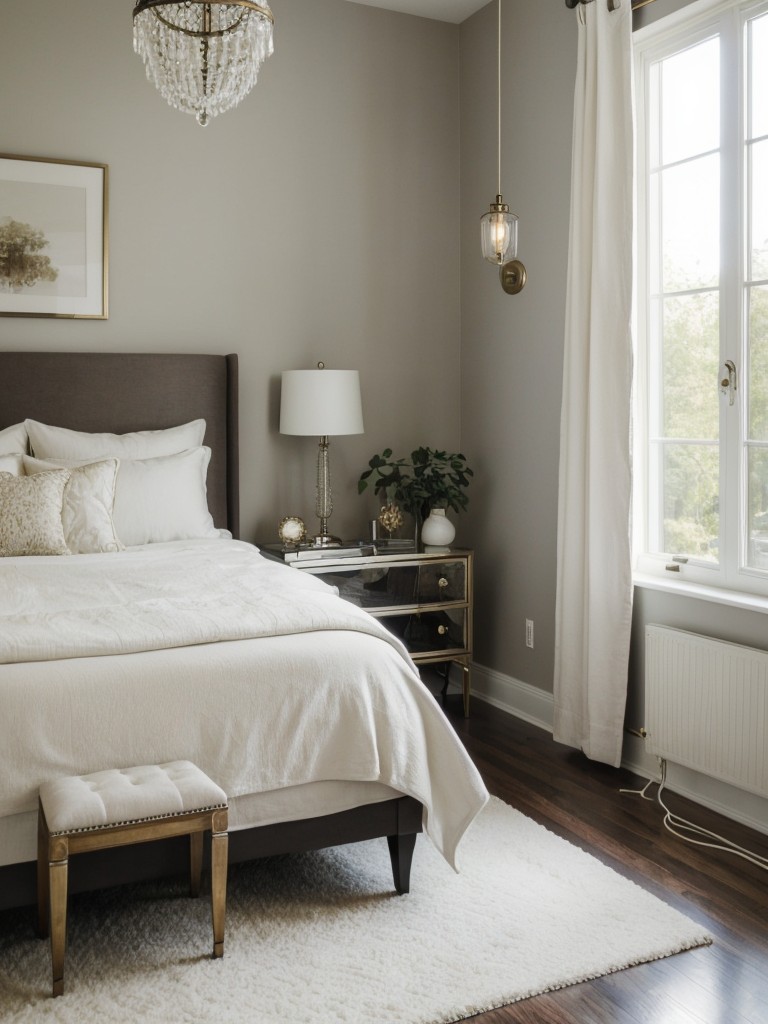 Eclectic Bedroom Oasis: Effortless Chic with Statement Lighting