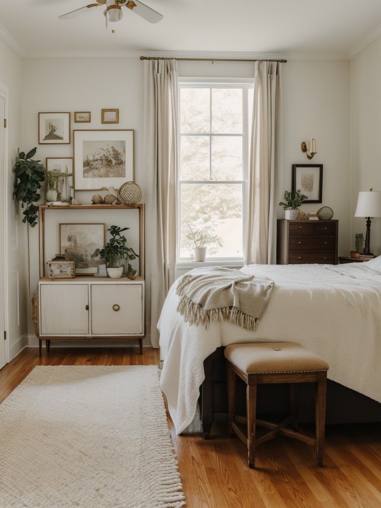 Effortlessly Chic Apartment Inspo: Eclectic Bedroom Oasis!