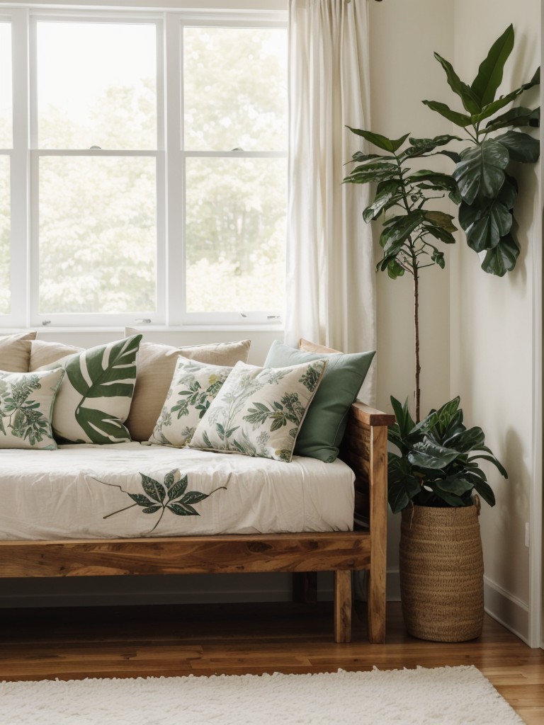 Budget-Friendly Eclectic Bedroom: Nature-Inspired Decor