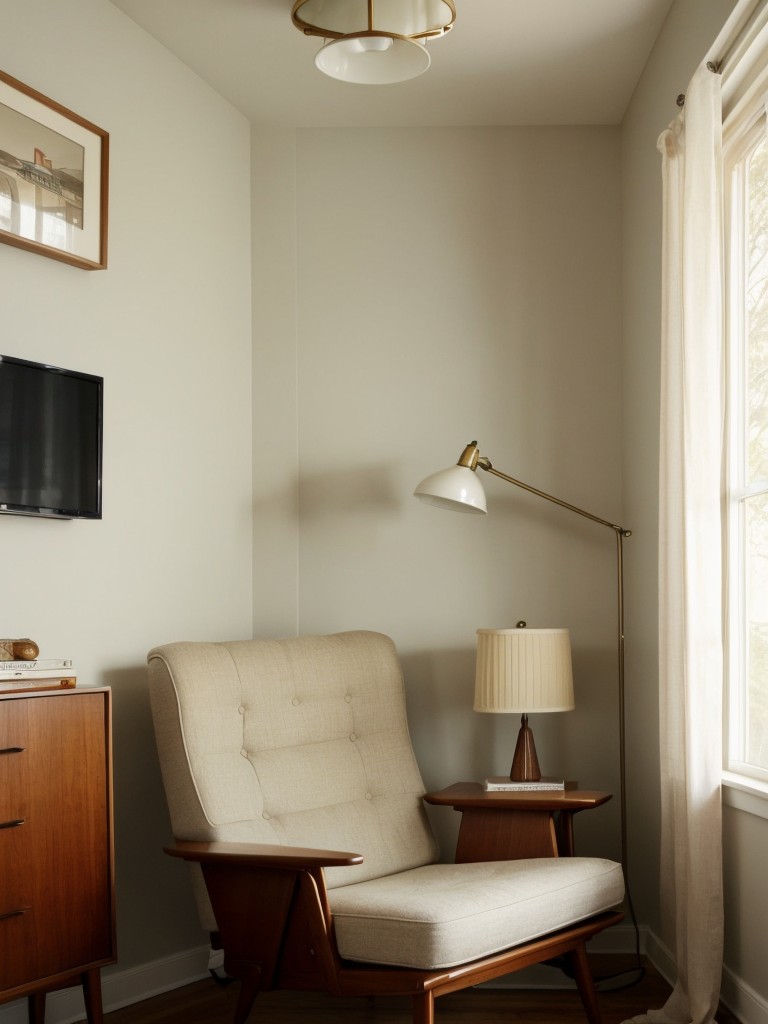 Cozy Mid-Century Bedroom: Create a Stylish Reading Nook!