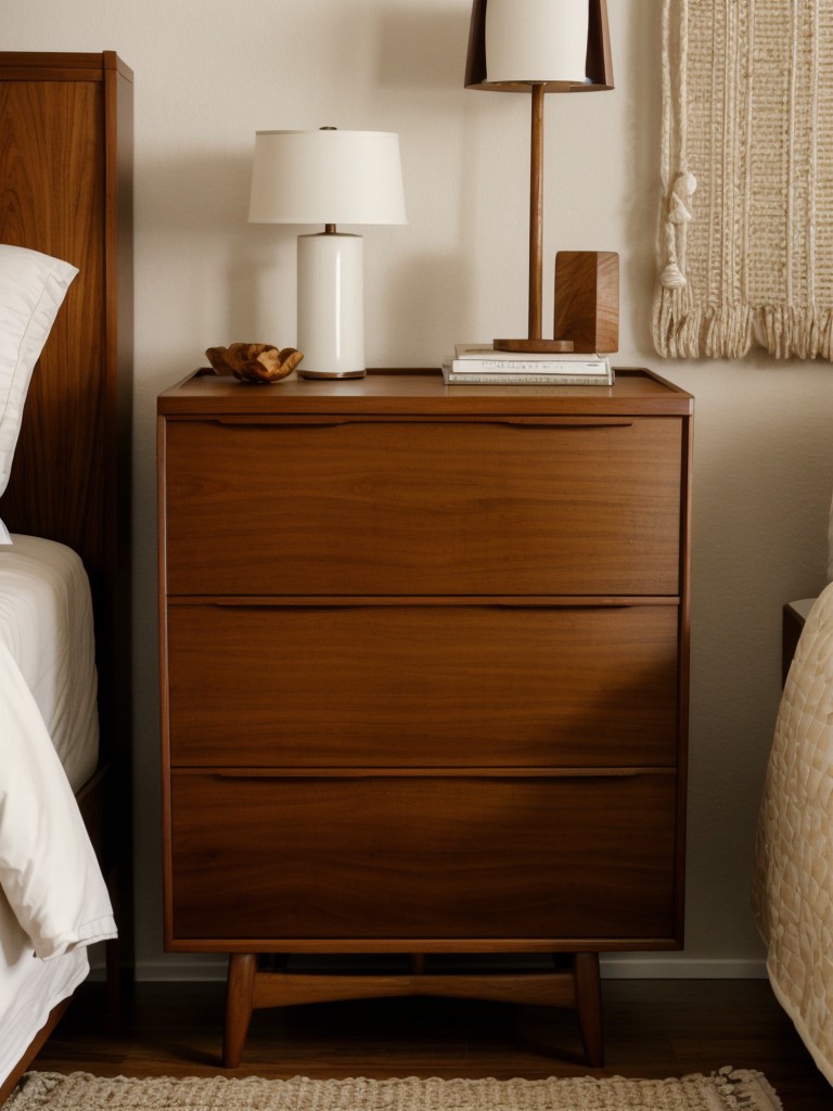 Create a Cozy and Chic Mid-Century Bedroom with Natural Wood Furniture