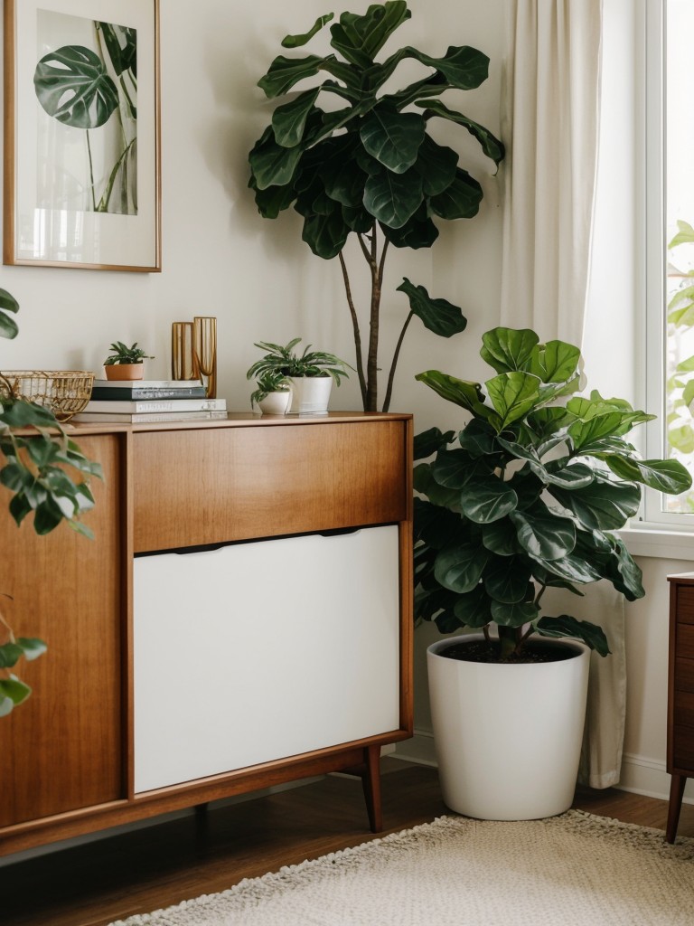 Create a Mid-Century Bedroom Oasis with Indoor Plants!