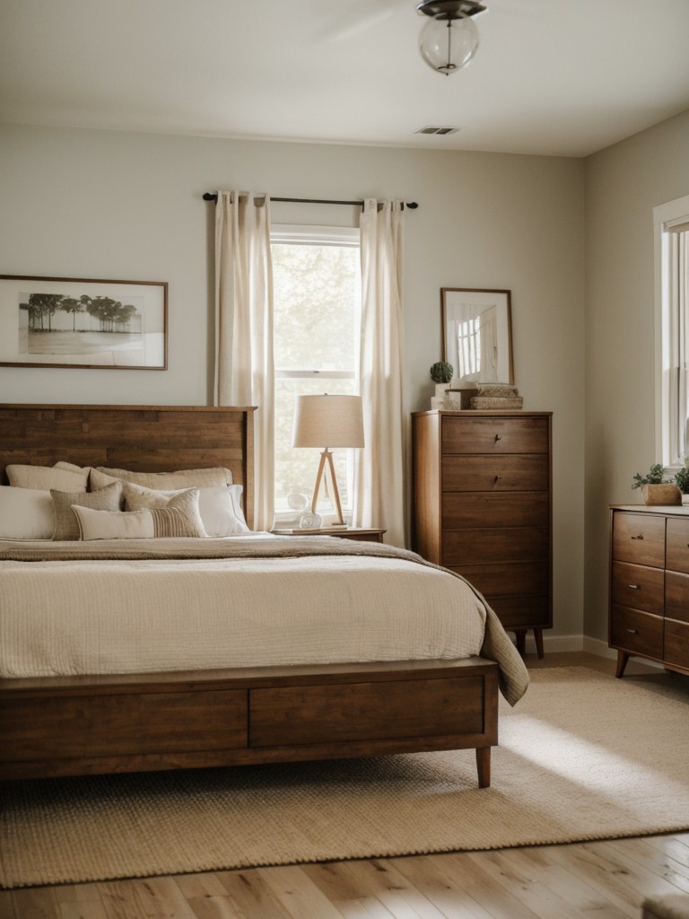 Cozy Farmhouse-Inspired Bedroom with Rustic Decor