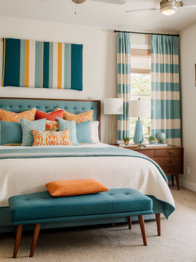 Create a Retro-Chic Bedroom: Add Color & Pattern with Mid-Century Inspo!