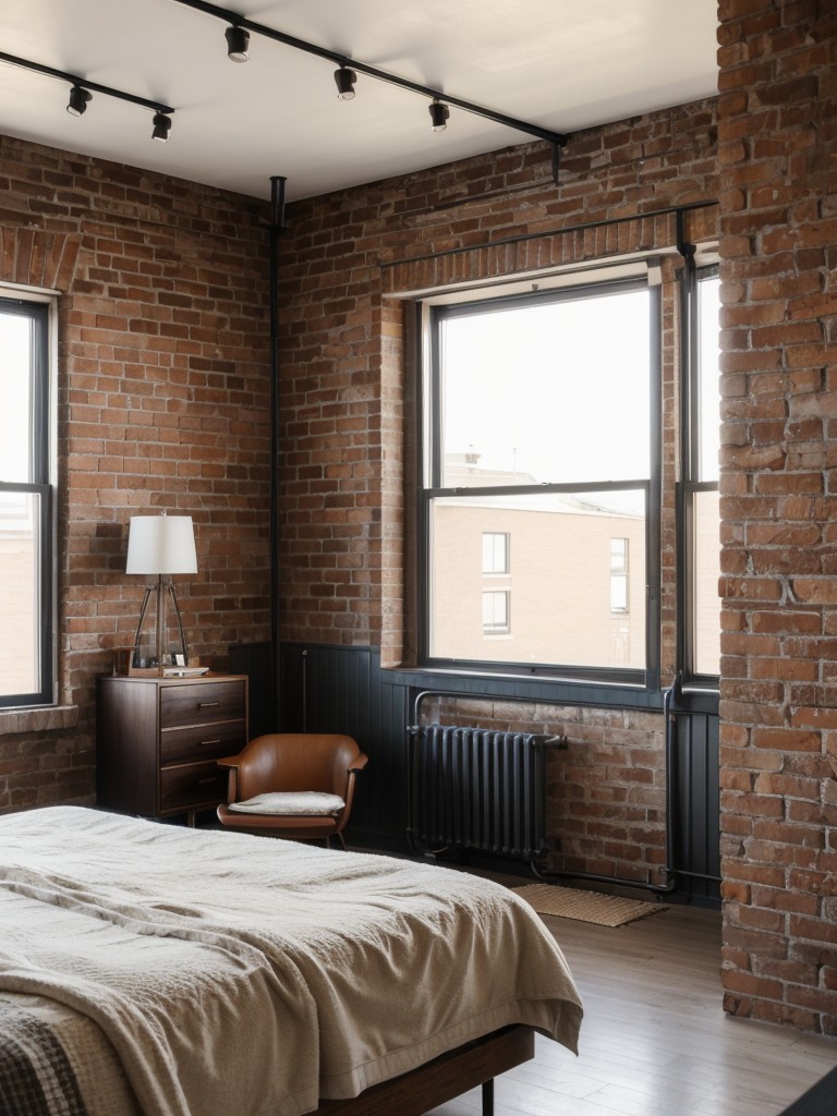 Trendy Retro Bedroom with Mid-Century Modern & Industrial Vibes!