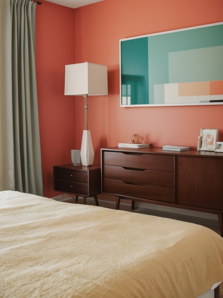 Retro Apartment Bliss: Mid-Century Modern Bedroom Inspiration!