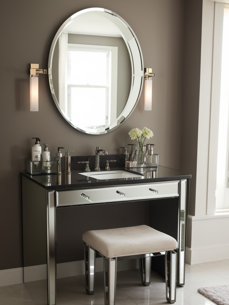 Create a Glam Vanity Area for a Stylish Apartment Bedroom!