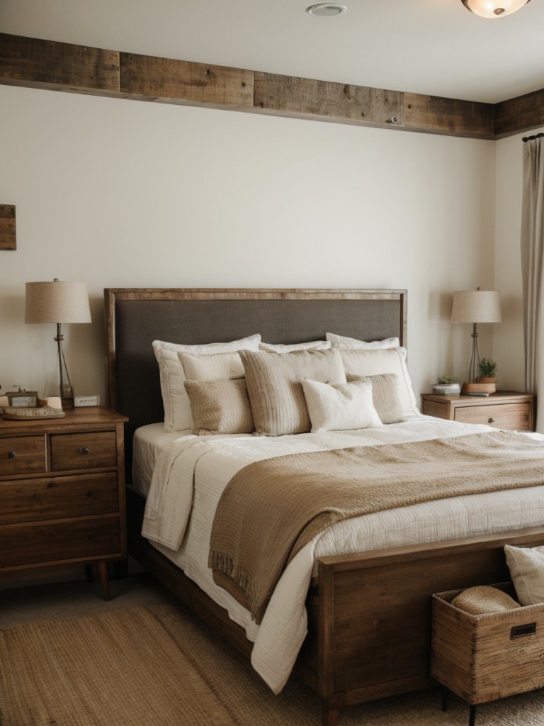 Vintage-inspired apartment decor: Rustic vibes and weathered wood furniture for a nostalgic touch