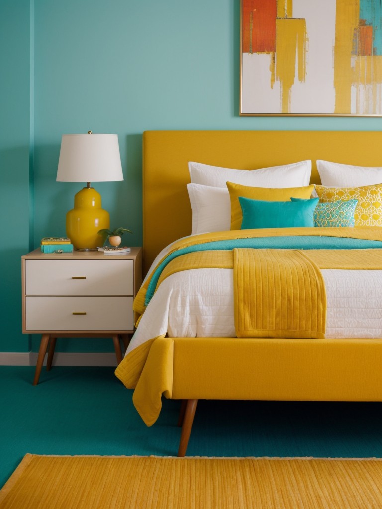 Colorful Mid-Century Apartment Vibes for Your Bedroom