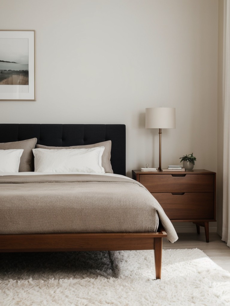 Minimalist Mid-Century Bedroom: Stylish & Cozy