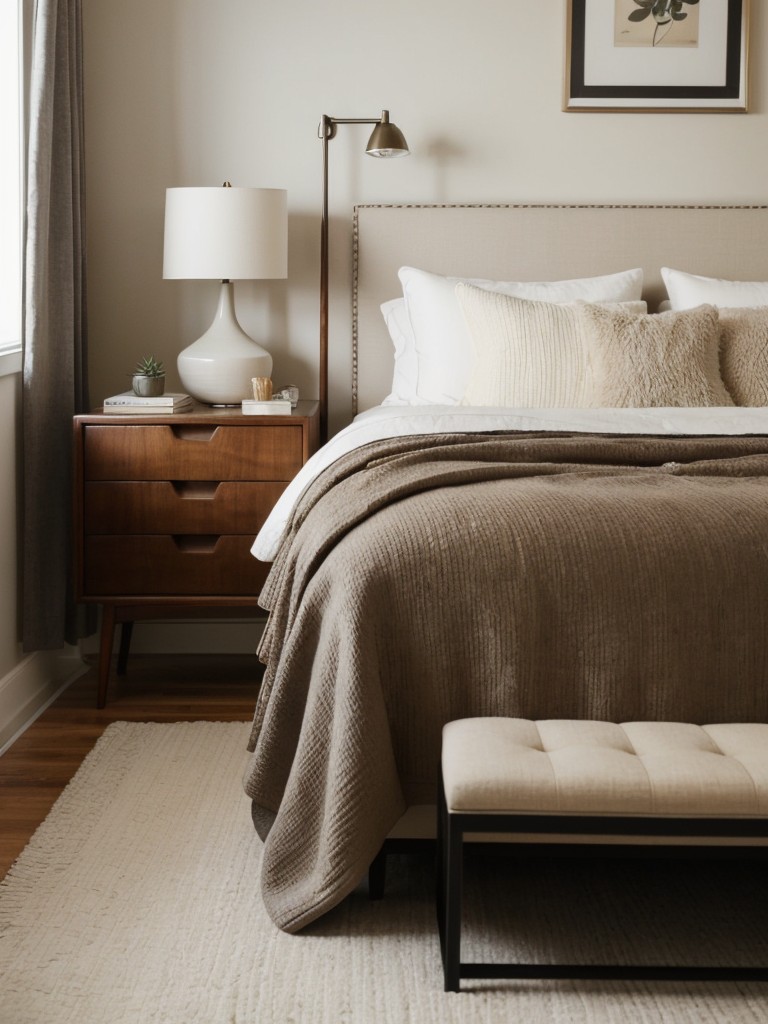 Modernize Your Bedroom with Cozy Mid-Century Vibes.