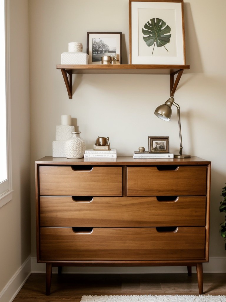 Chic and Organized: Mid-Century Bedroom Decor for a Cozy Apartment