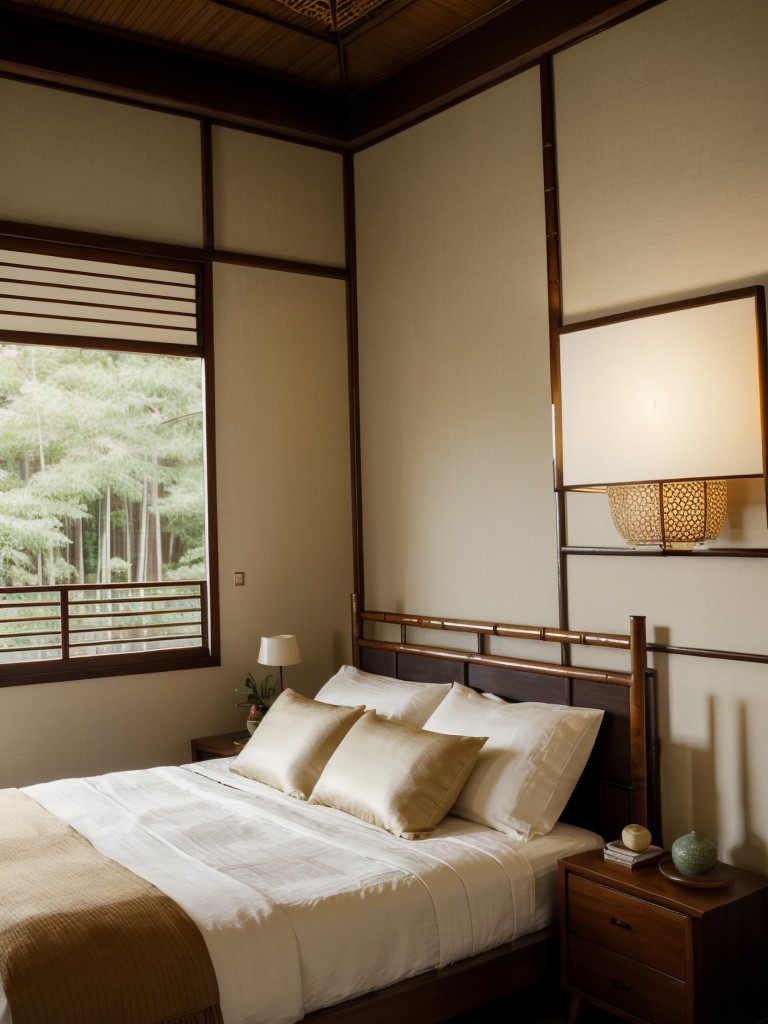 Zen Bedroom Bliss: Travel to Mid-Century Asia in Your Apartment!