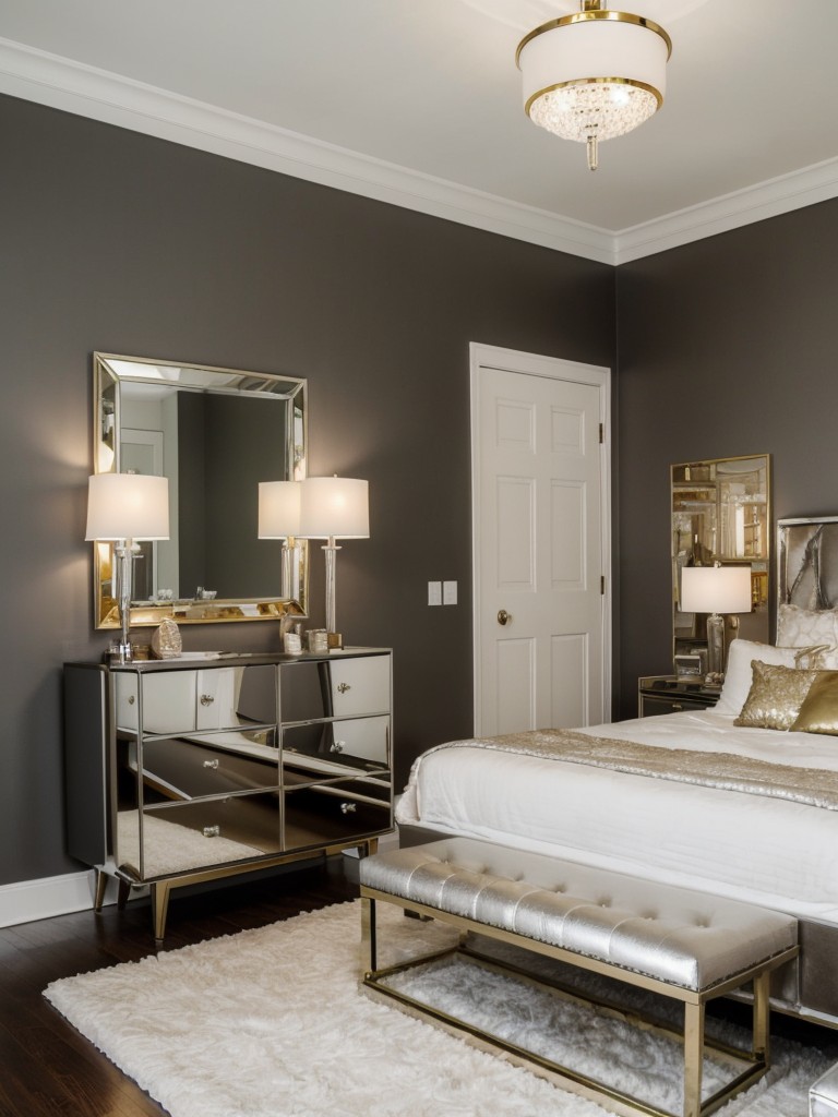 Vintage Glam: Elevate Your Bedroom with Metallic Accents