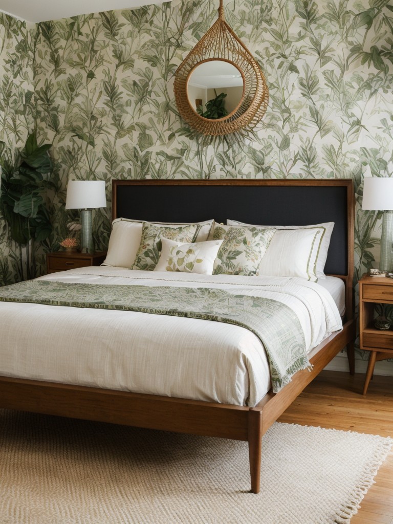 Nature-Inspired Apartment Transformation: Bring Vintage Flair to Your Bedroom!