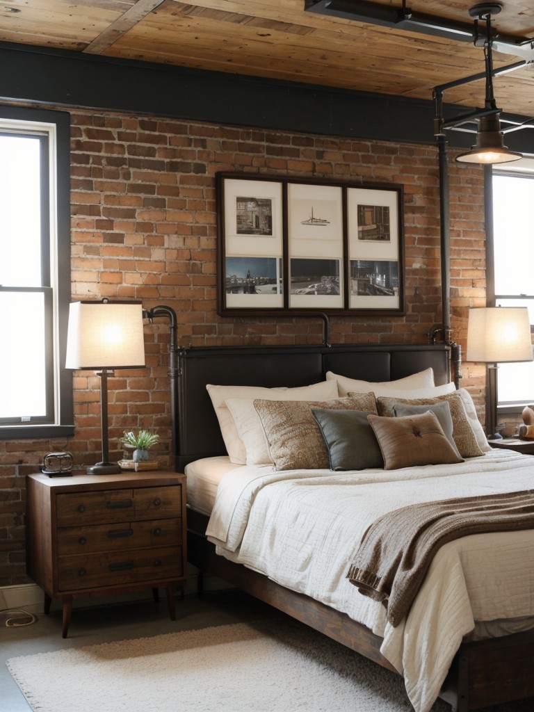 Vintage Industrial Apartment: Add a Touch of Urban Flair to Your Bedroom!