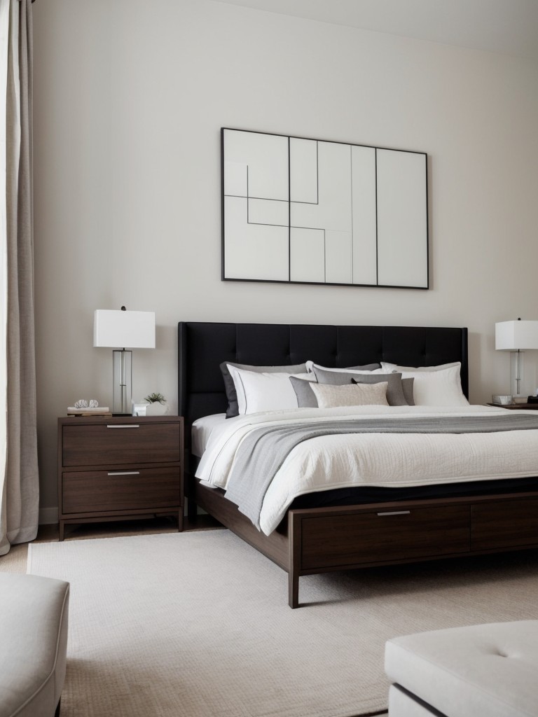 Create a Chic & Modern Bedroom with Clean Lines & Statement Furniture