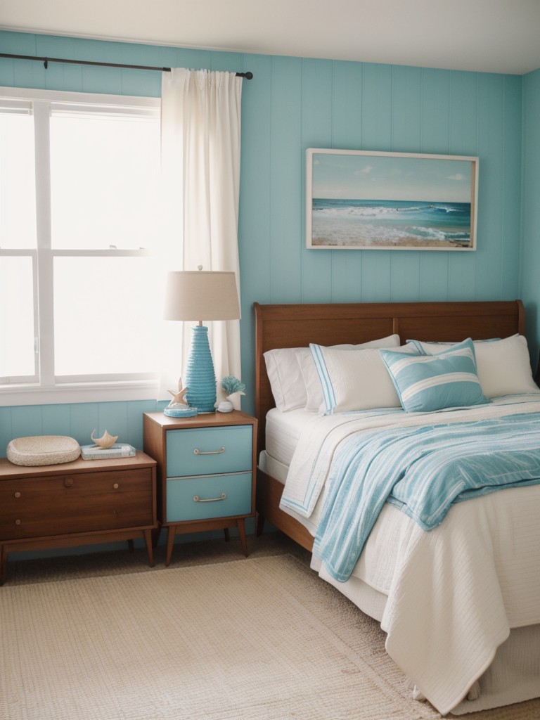 Beachy Blues: Transform Your Bedroom Into a Coastal Paradise.