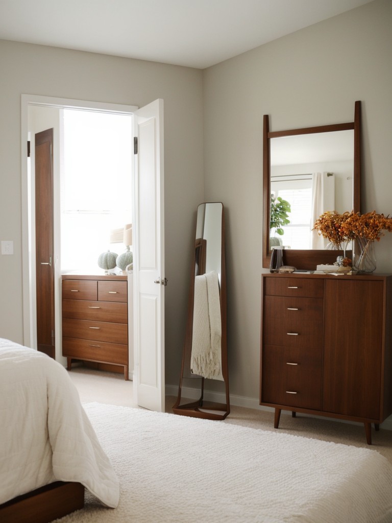 Mirror Magic: Elevate Your Apartment with Mid-Century Bedroom Design