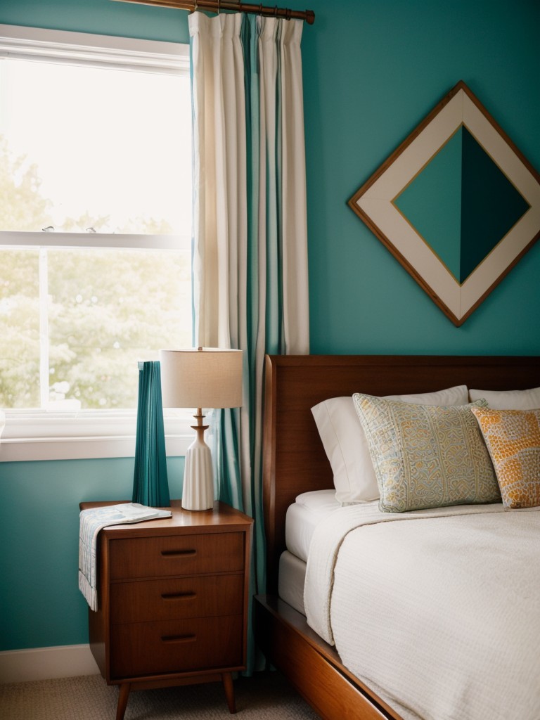 Playful Mid-Century Bedroom Inspiration: Bold Geometric Patterns!