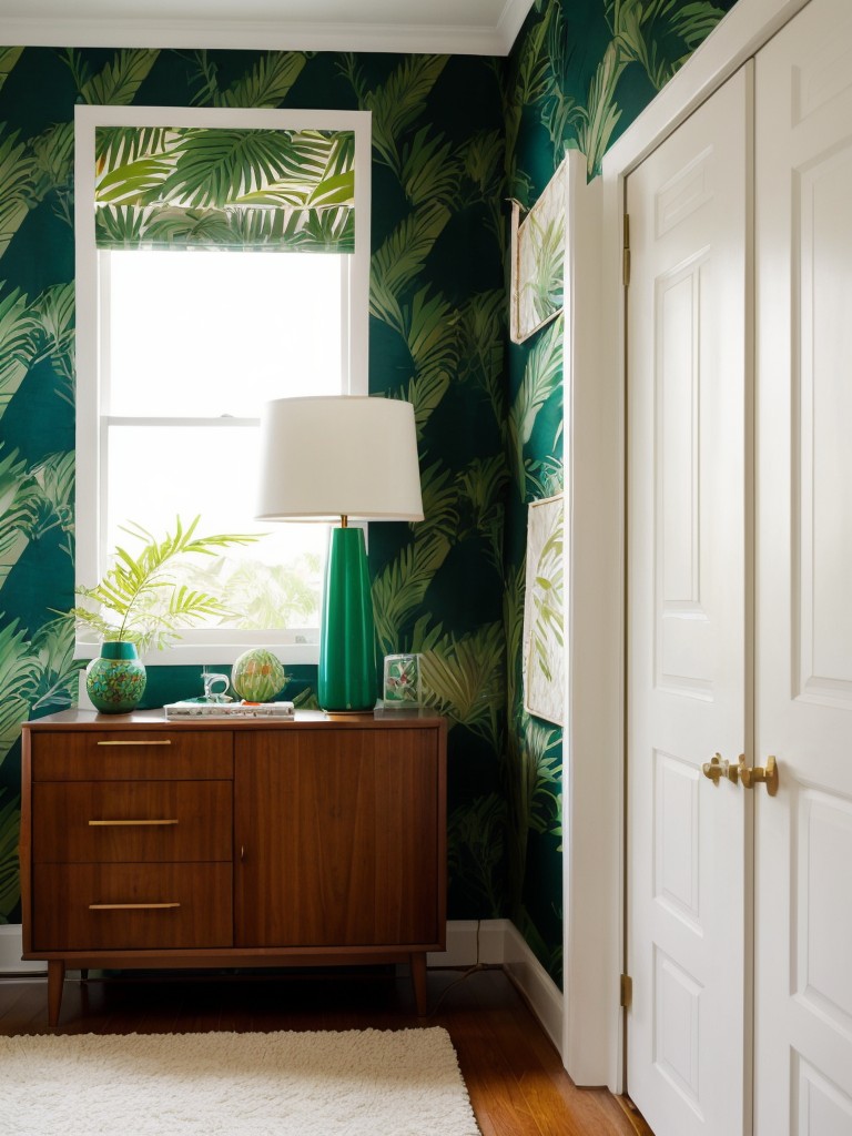 Tropical Bedroom Transformation: Mid-Century Vibes and Vibrant Exotic Textiles!