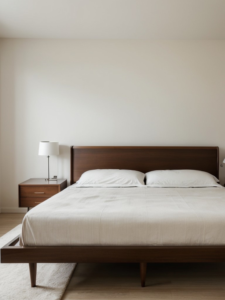 Sleek Mid-Century Bedroom: Minimalist Charm!