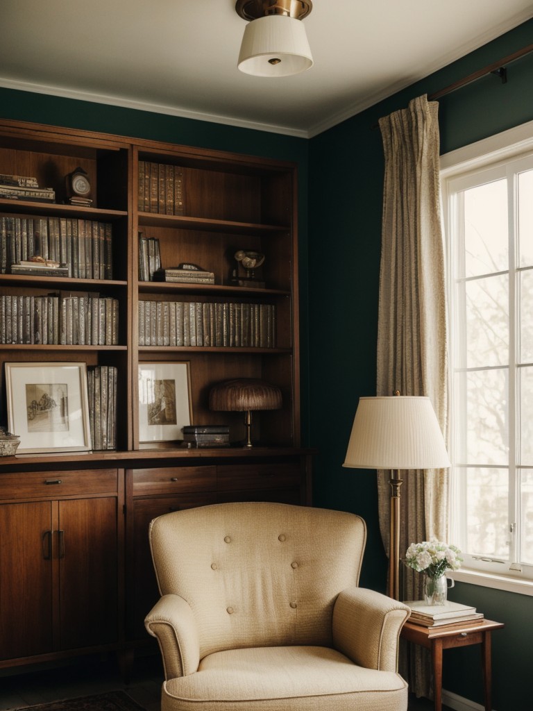 Cozy Mid-Century Bedroom Retreat: Vintage Glamour at its Finest!