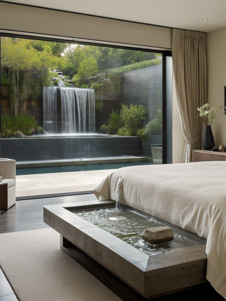 Chic Apartment Bedroom: Elevate Your Space with Water Features