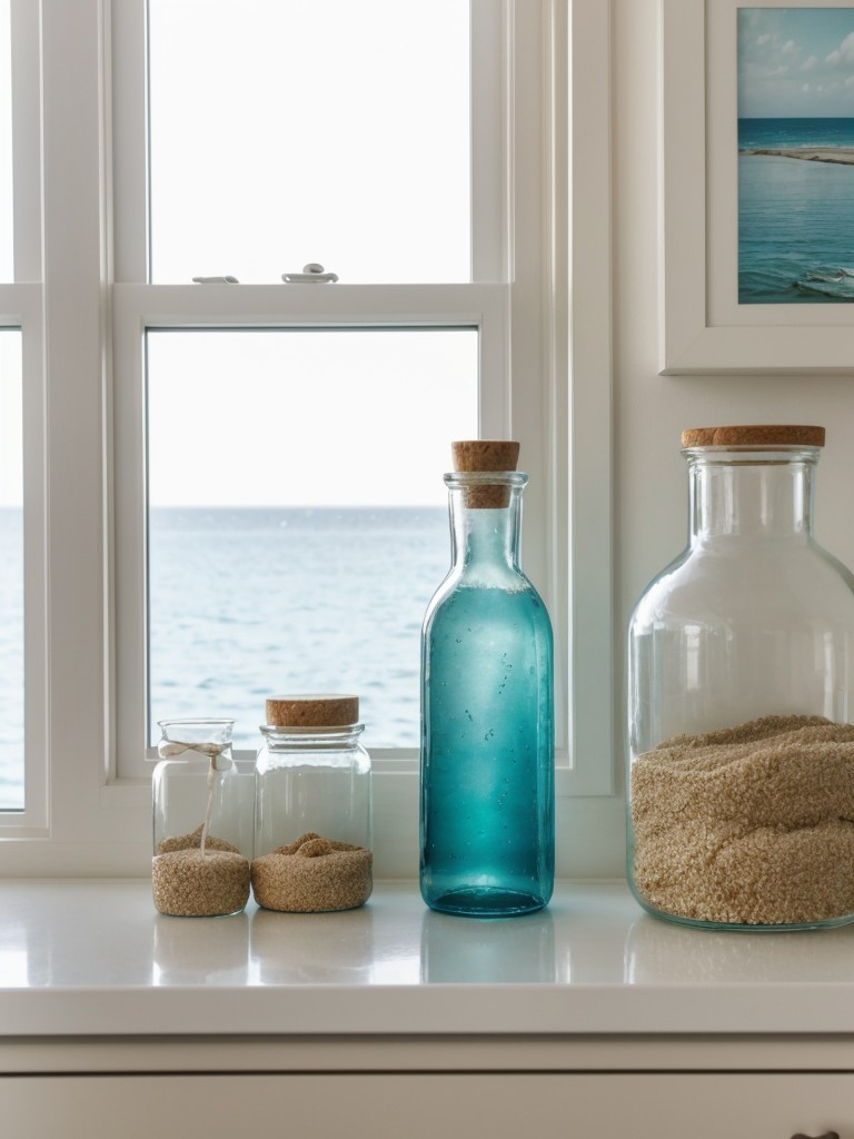 Coastal Retreat: Seaglass & Sand Bottles for Your Apartment