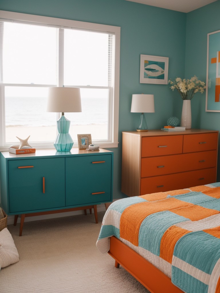 Coastal Vibes: Create a Mid-Century Modern Apartment Oasis!