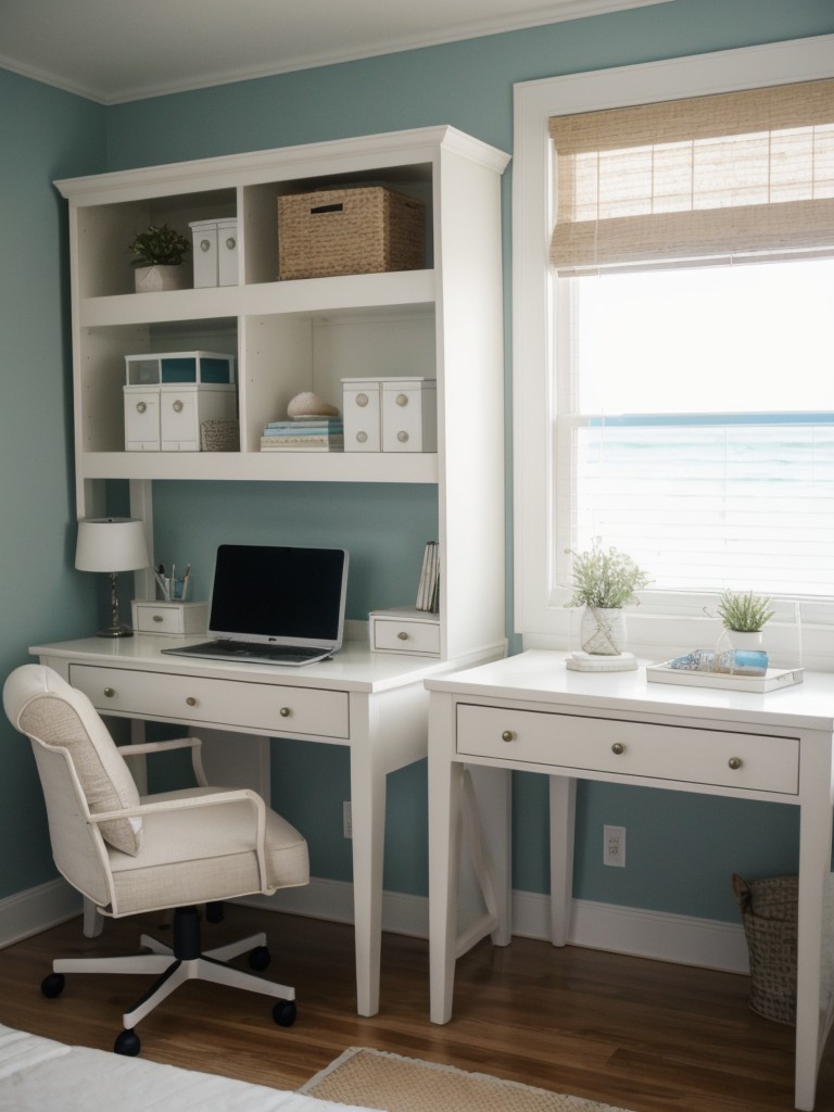 Coastal-Inspired Bedroom: Create a Dreamy Space with a Productive Home Office