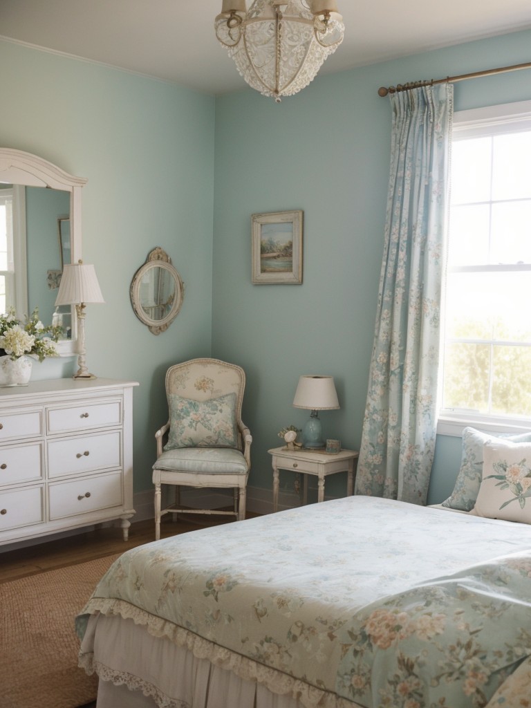 Beachy Vibes: Vintage-Inspired Coastal Bedroom Decor.