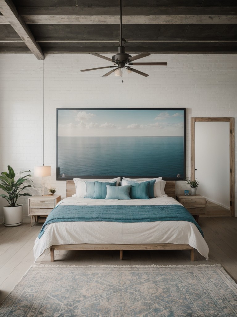 Coastal Chic: Apartment Bedroom with Beachy Vibes