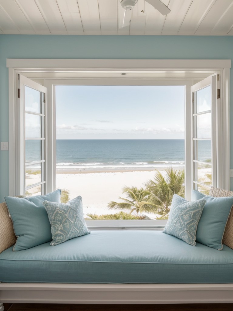 Cozy Coastal Bedroom Retreat: Transform Your Apartment Into a Serene Haven.