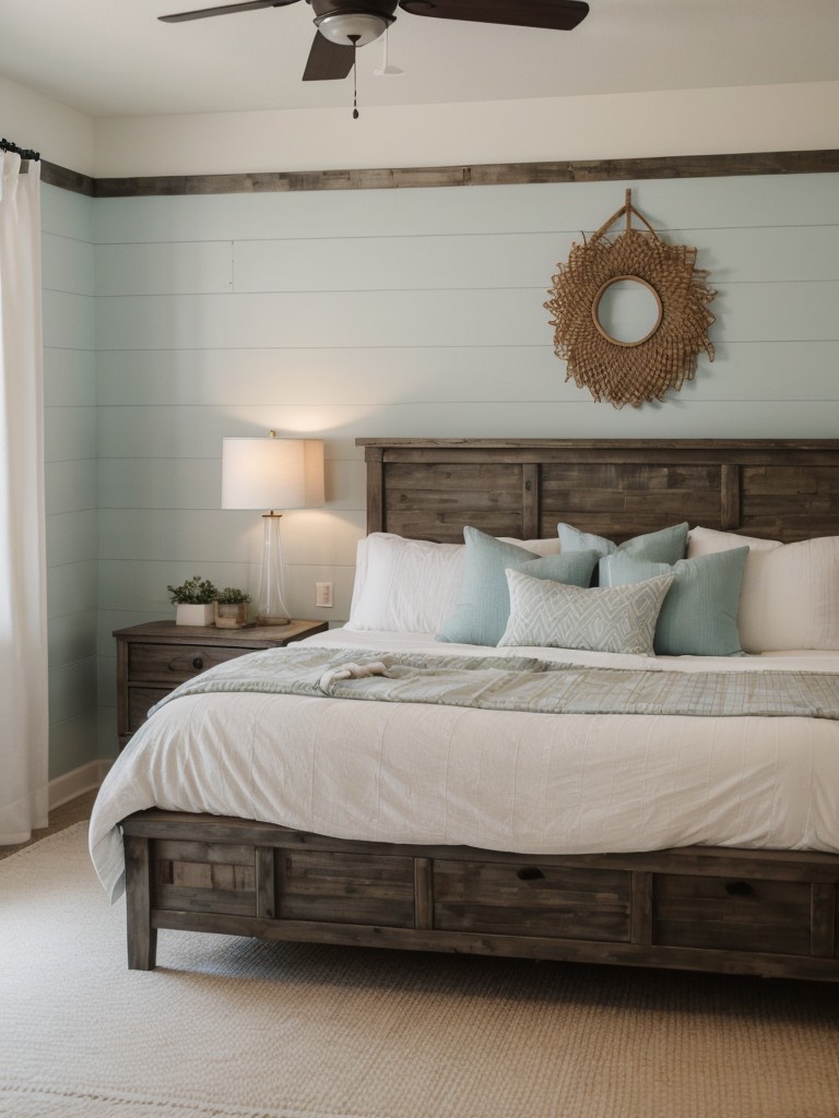 Coastal Dream: Elevate Your Bedroom with Shiplap & Weathered Wood