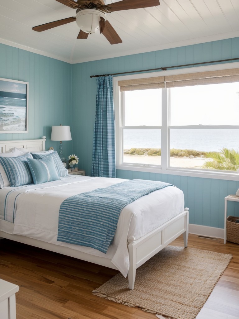 Coastal vibes in your apartment: Nautical bedroom decor inspiration!