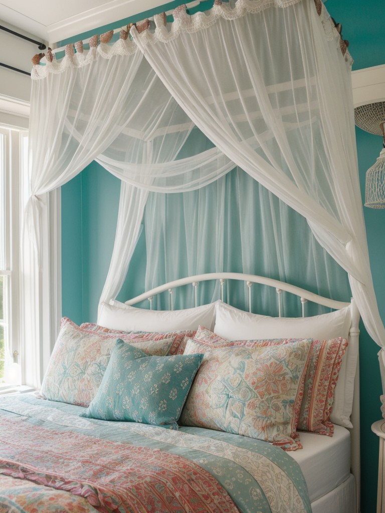 Coastal Chic: Bring the Beach to Your Bedroom with Bohemian Vibes.