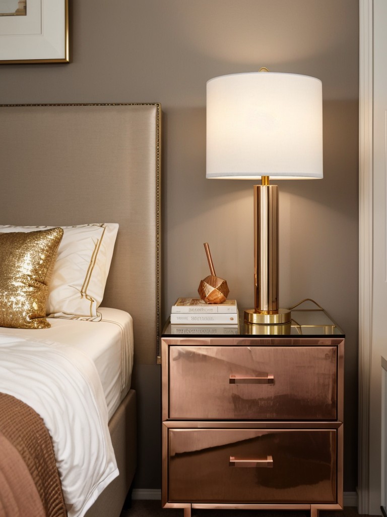 Metallic Marvel: Add Glam to Your Bedroom with Mixed Metals