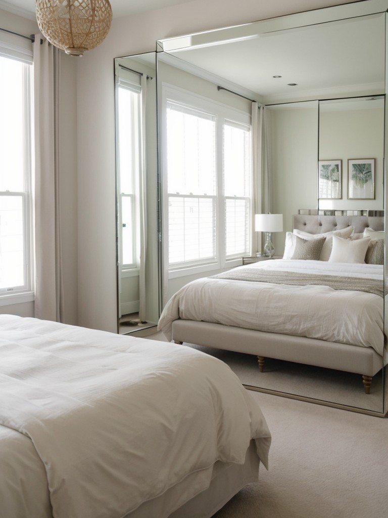 Maximize Natural Light: Create Spaciousness with a Decorative Mirror in Your Bedroom