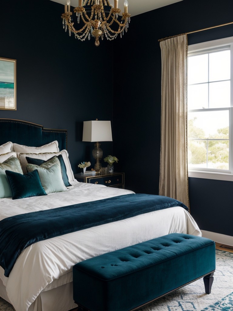 Beach Haven: Create a Dreamy Coastal Apartment with Dark & Moody Bedroom Decor!