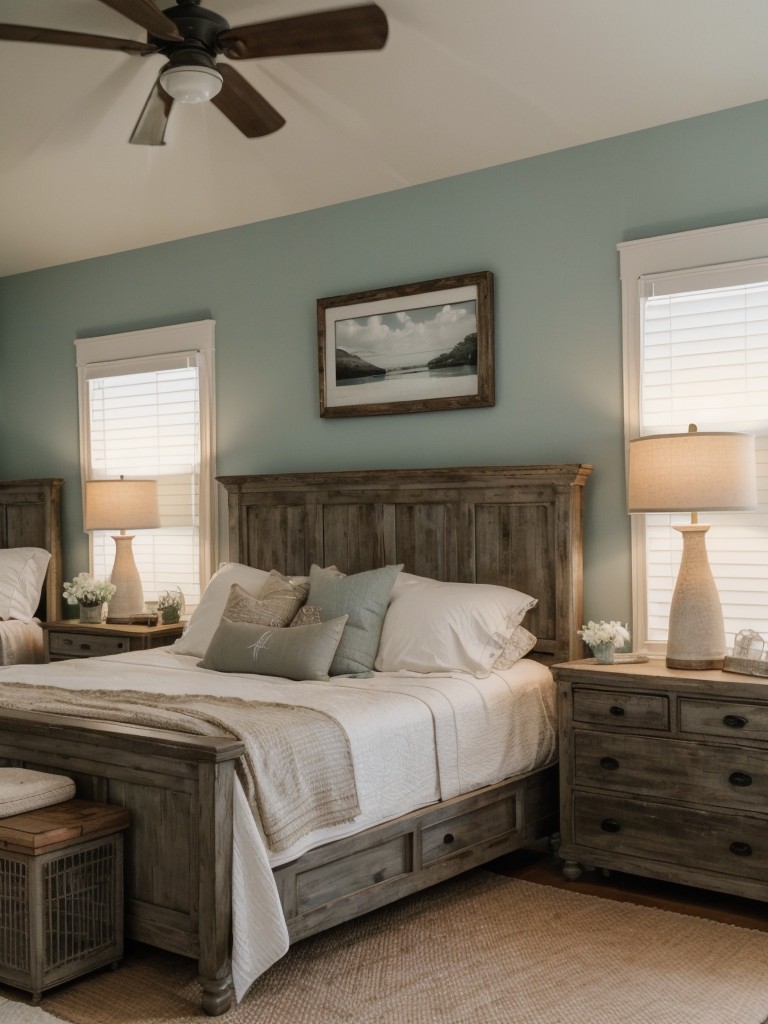 Coastal Chic: Rustic Farmhouse Bedroom Inspiration.